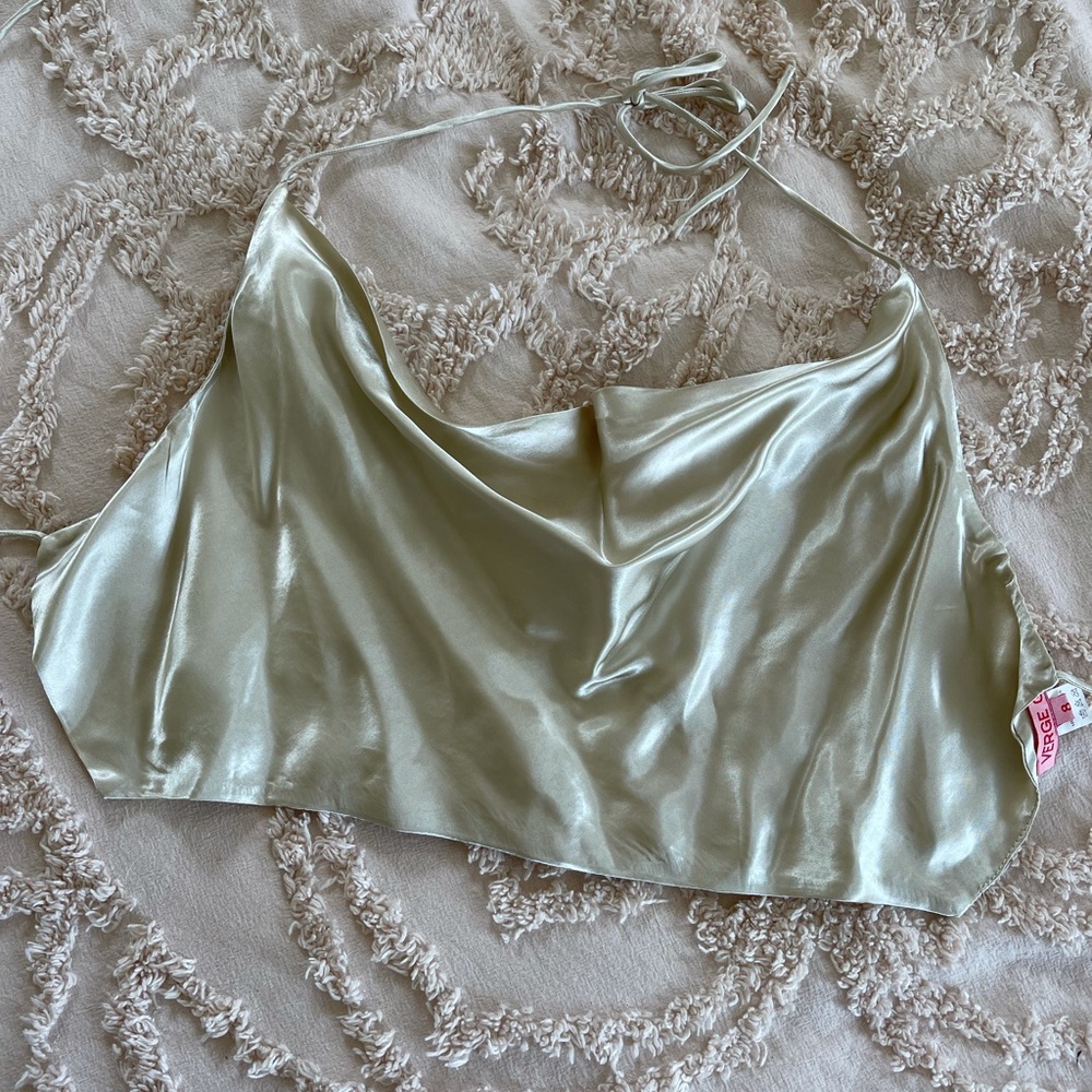 Verge Girl Silk Backless Top
